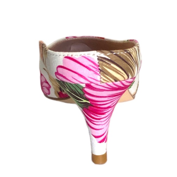 ANGEL STEPS | Splendid Tropical Floral Print Canvas Mules - Picture 5 of 6